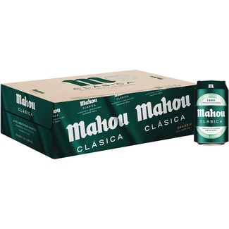 MAHOU CLASICA Helles Original-Bier, 24er-Pack Dosen 33 cl