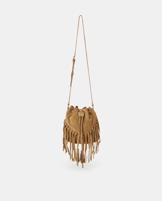 Bolso bombonera con flecos