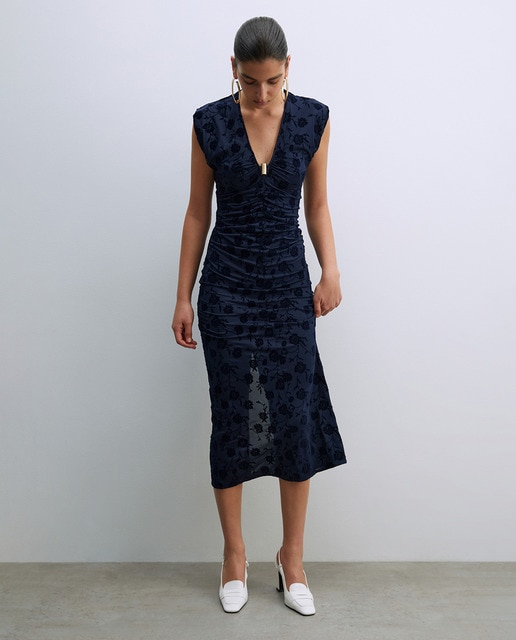 Vestido jacquard
