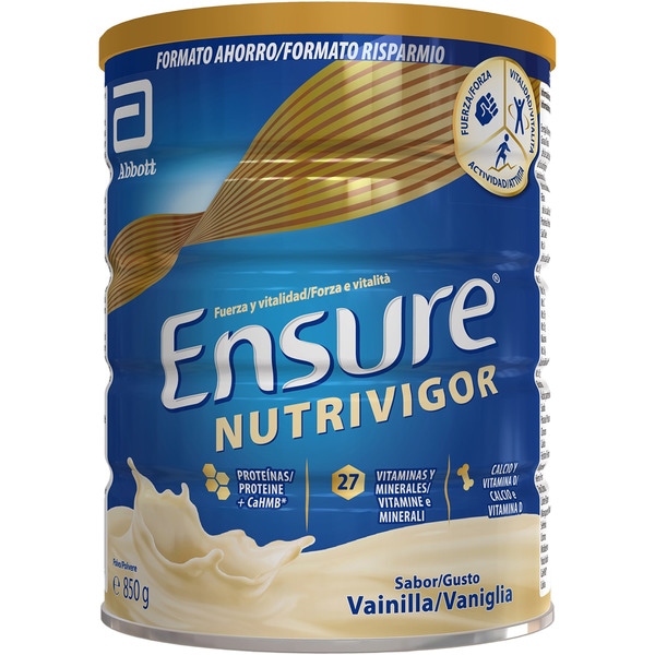 Nutrivigor Nahrungsergänzungsmittelpulver für Erwachsene Vanillegeschmack Topf 850 g Kraft für Ihre Muskeln