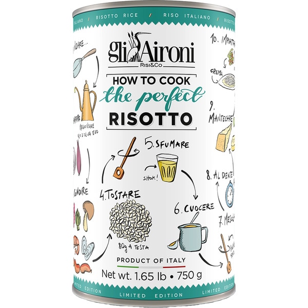 Carnaroli Cru Campo dell'Aia rice ideal for making risottos tin 750 g