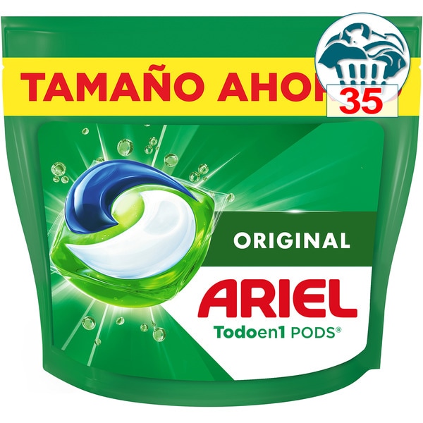 detergente cápsulas Original Todo en 1 Pods bolsa 35 cápsulas