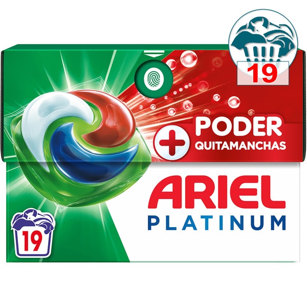 detergente cápsulas Extra Poder Quitamanchas Todo en 1 Pods caja 19 cápsulas