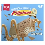 Eis-Sandwich mit Filipino-Karamell-Toppings 4 Stück Karton 520 ml