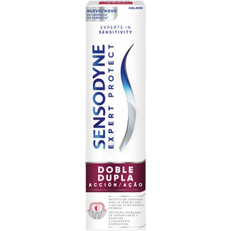 SENSODYNE pasta de dientes Expert Protect Doble acción protección avanzada para la sensibilidad tubo 75 g y encías clínicamente probada