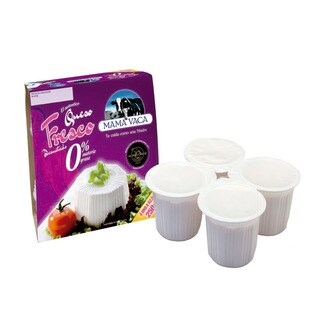 Mamá Vaca Queijo Fresco Pack 4  0% unidade 250 g