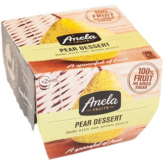 POM'BEL compota de manzana y piña 100% fruta sin gluten pack 4 tarrinas 100 g