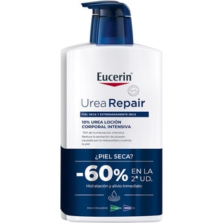 EUCERIN UreaRepair loción corporal para piel seca y extremadamente seca pack 2 frasco 1 l