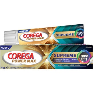 COREGA Supreme Haftcreme für Zahnprothesen 12 Stunden starker Halt Komfort ohne Nebengeschmack Rohr 40 g