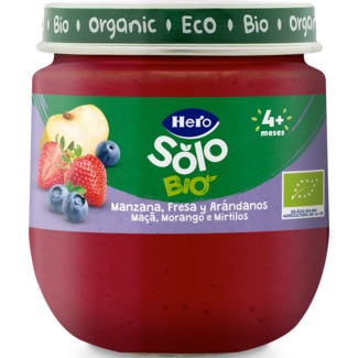 Hero Solo Maçã, Morango e Mirtilo frasco 120 g