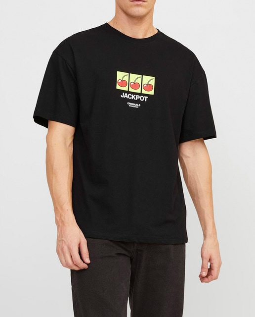 Pack 2 camisetas de manga corta de hombre con estampado frontal