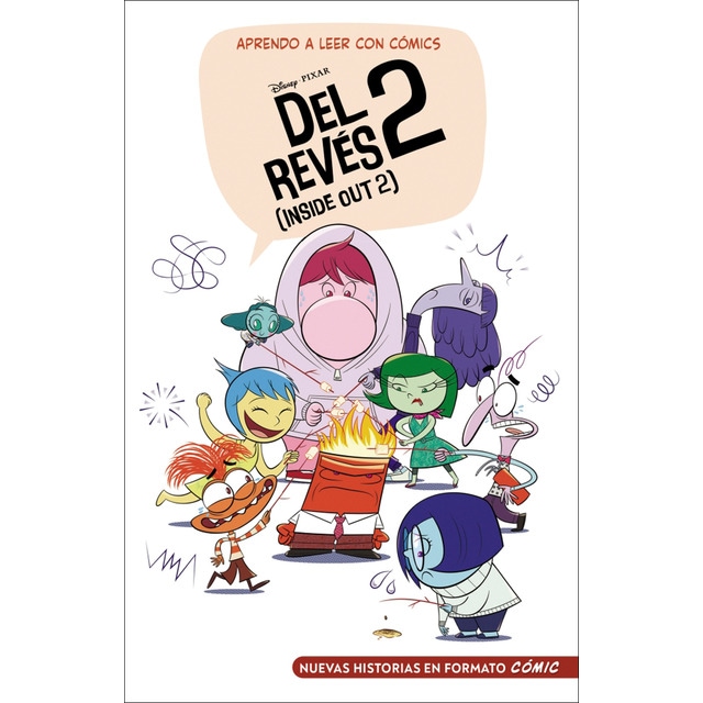 Aprendo a leer con cómics Disney - Del revés 2 (Inside Out 2): Cómic con letra MAYÚSCULA, ideal para primeros lectores. (Tapa dura)