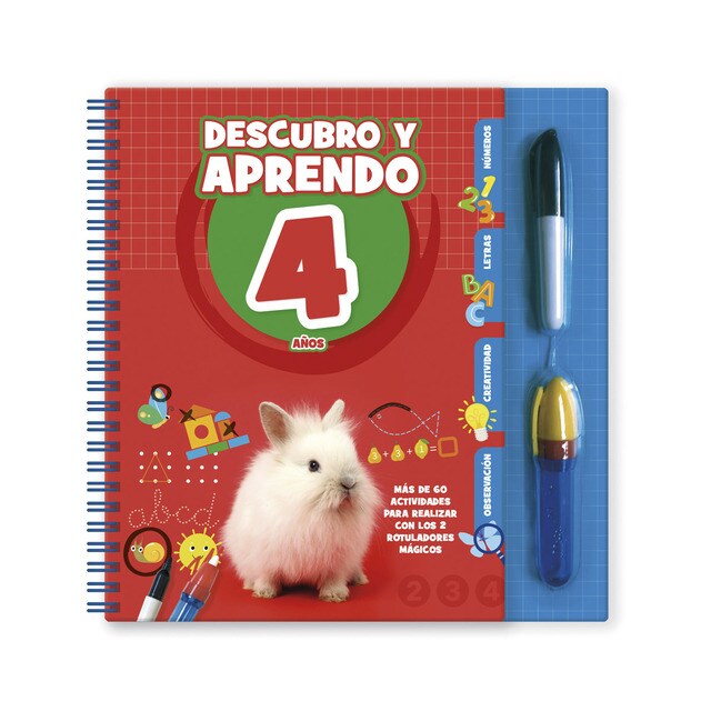 APRENDO CON - 4 AÑOS (Tapa dura)