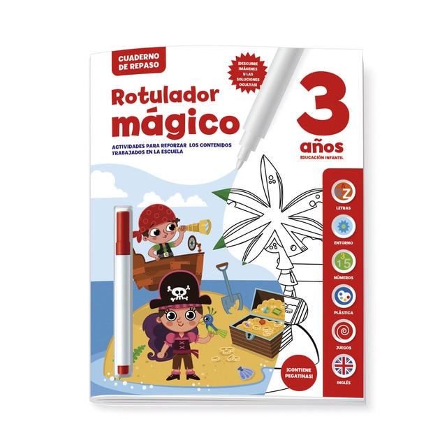 CUADERNO DE REPASO 3 AÑOS - ROTULADOR MAGICO