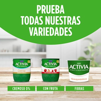 Bífidus cremoso sabor vainilla desnatado 0% m.g. 0% azúcares añadidos pack 4 unidades 115 g - Danone Activia