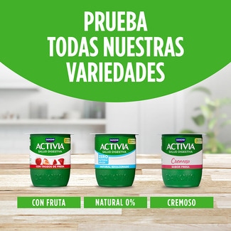 Bífidus cremoso sabor fresa sin gluten pack 4 unidades 115 g - Danone Activia