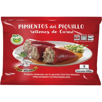 DON MOLINICO Piquillo-Paprika mit Fleischfüllung 4 Stück Tasche 185 g