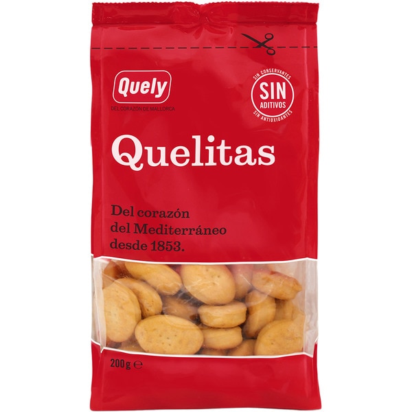 Quelitas 100% natural biscuits bag 200 g