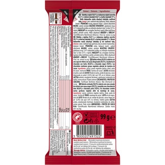 Chocolate con galleta relleno doble chocolate cremoso tableta 99 g - Kitkat