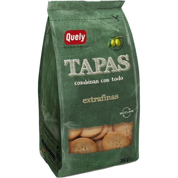 Extradünne Tapas mit Olivenöl Tasche 200 g