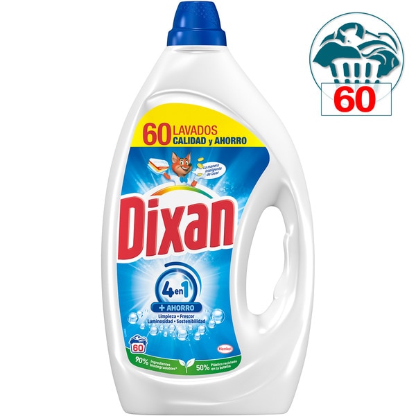 detergente líquido Total 4+1 botella 60 dosis