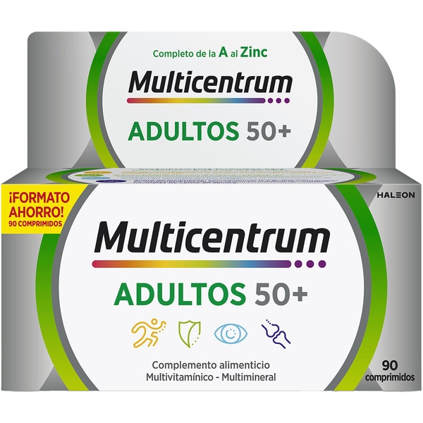 Adultos 50+ ausgeglichenes Multivitaminprodukt für Erwachsene über 50 Jahre Box 90 Tabletten