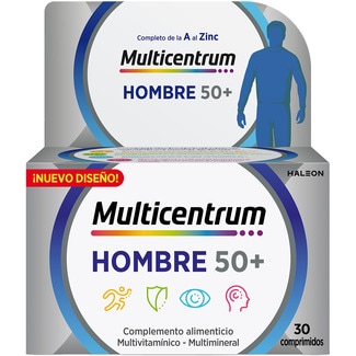 MULTICENTRUM Hombre 50+ multivitamínico completo para el hombre caja 30 comprimidos