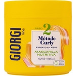 mascarilla de pelo Metodo Curly Rizos Nutritiva tarro 350 ml 0% siliconas, alcohol y sulfatos Paso 2