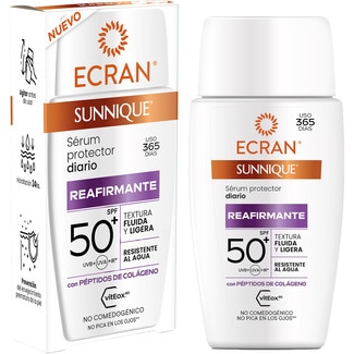 ECRAN Sunnique Straffendes Schutzserum für den Tag SPF-50+ Dosierspender 40 ml wasserbeständig