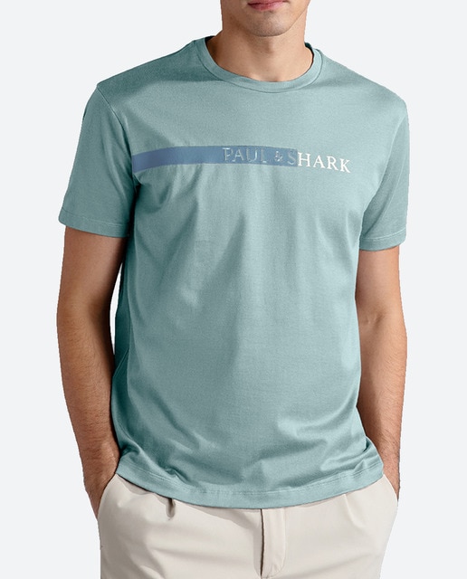 Camiseta de hombre manga corta logo palabra pecho  tallas grandes