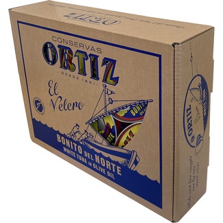 Bonito del norte en aceite de oliva caja 12 unidades - Ortiz
