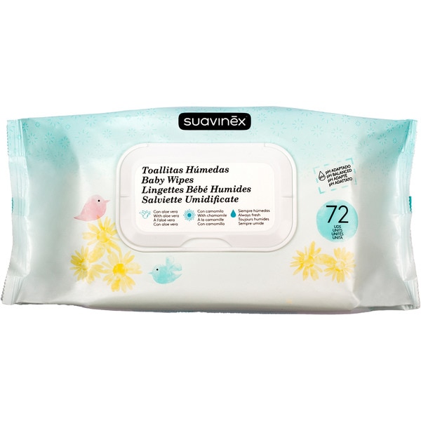 Comprar Toallitas para bebés con aloe vera paquete 72 unidades