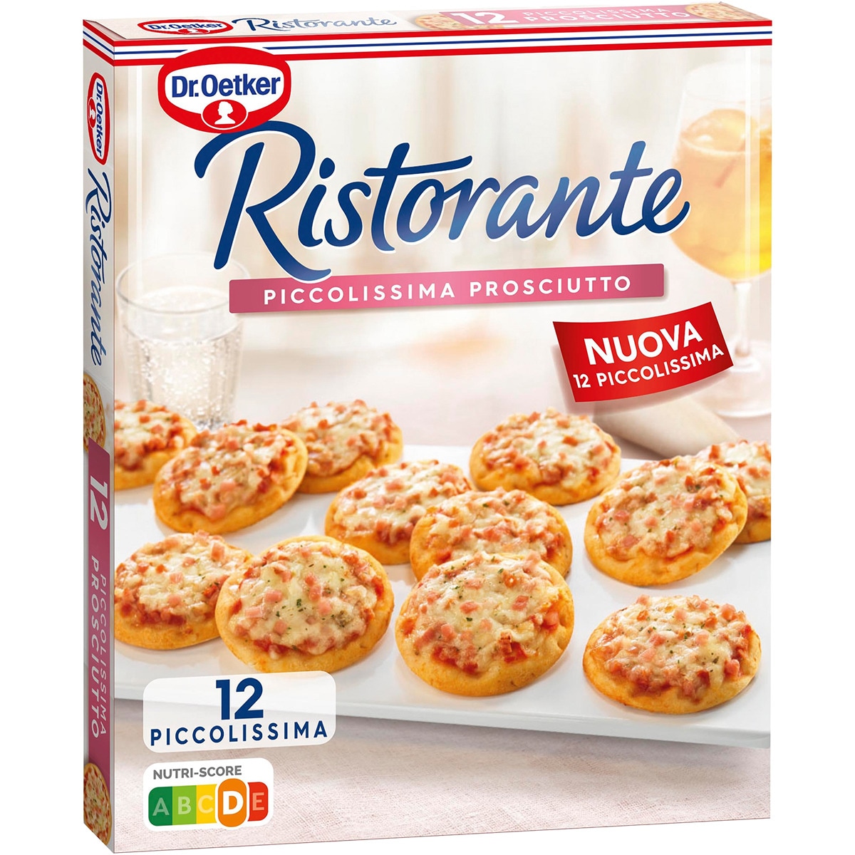 mini pizzas prosciutto 12 unidades piccolissima