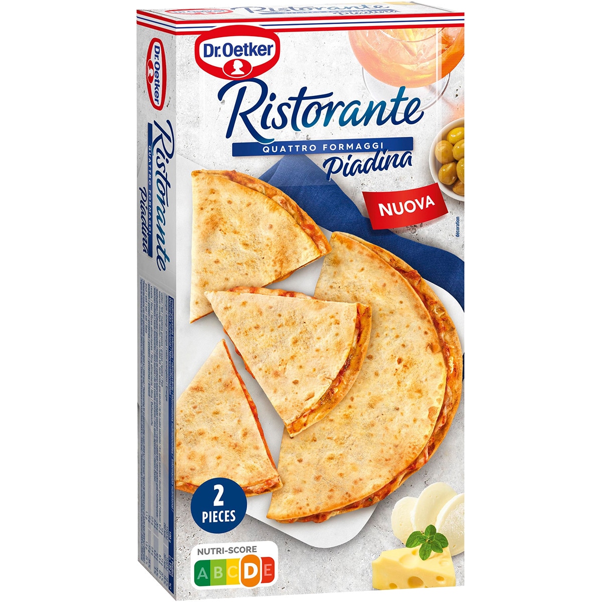 piadina 4 quesos 2 unidades