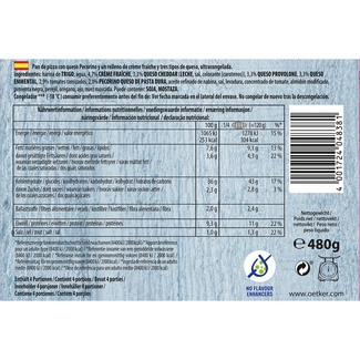 Pizza cuatro quesos crujiente por fuerta estuche 480 g - Dr.oetker La Mia Familia