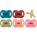 Silikon-Schnuller mit ergonomischem Design für Babys von 0-6 Monaten Karton 1 Einheit verschiedene Farben, Sortiment nach Bestand