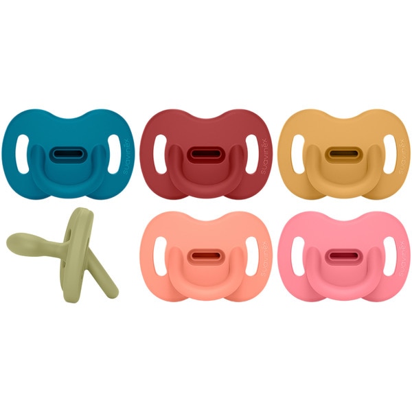 Physiologischer Silikonschnuller Suavinex Intense für Babys von 6 bis 18 Monaten Karton 1 Einheit verschiedene Farben, Sortiment nach Bestand
