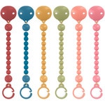 Kllammer-Brosche Silikonkugel für den Schnuller in Grün 1 Einheit