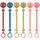 SUAVINEX broche pinza bolita de silicona para chupete color verde 1 unidad