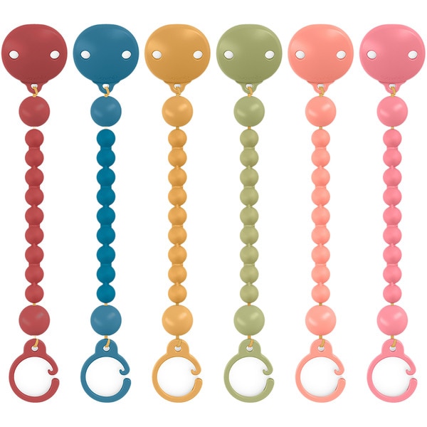 Kllammer-Brosche Silikonkugel für den Schnuller in Grün 1 Einheit