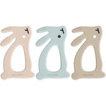 Silikonbeißring in Häschenform 1 Einheit verschiedene Farben