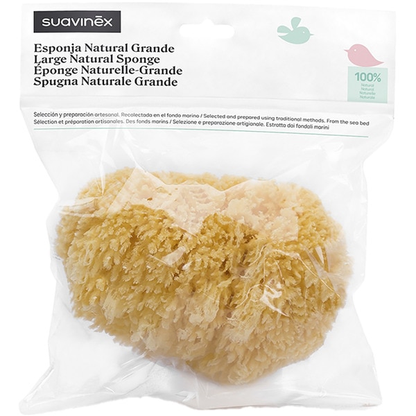 natural baby bath sponge bag 1 each