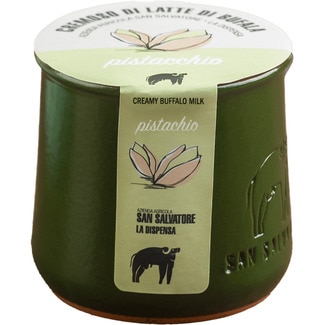 SAN SALVATORE Buffalo milk creamy dessert pistachio flavour jar 120 g