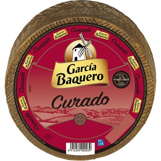 GARCIA BAQUERO queso curado mezcla madurado elaborado con leche pasteurizada peso aproximado pieza 3 kg
