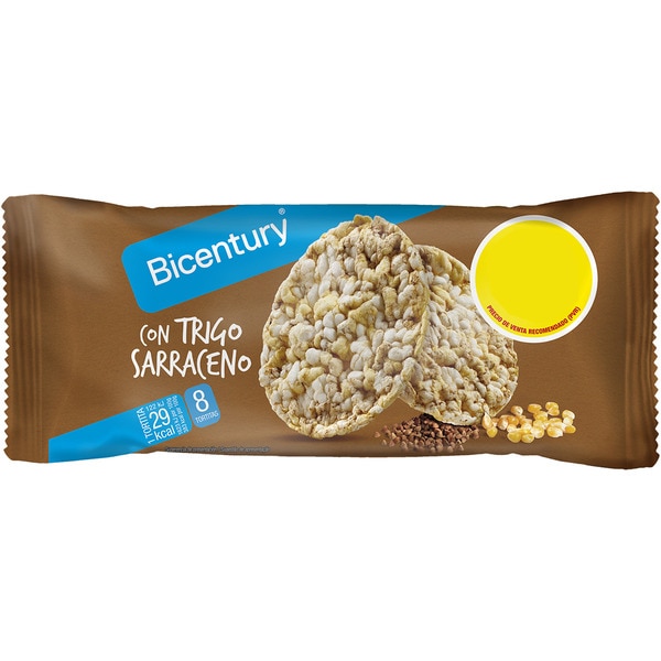 tortitas de maíz con trigo sarraceno sin gluten 8 unidades bolsa 60 g