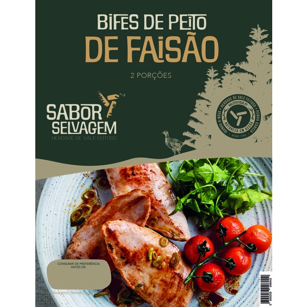 Bifes de Peito de Faisão embalagem 150 g