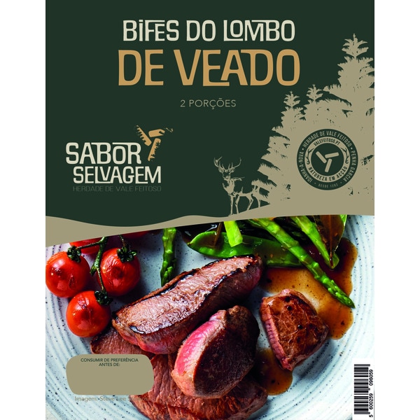 Bifes do Lombo de Veado embalagem 200 g