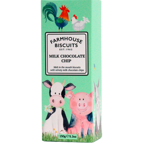 Bolachas de Chocolate de Leite Animais da Quinta caixa 150 g