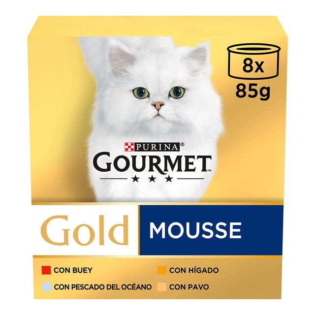 Gourmet Gold – Comida húmeda para gatos adultos Gourmet Gold Mousse Pack surtido.