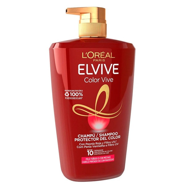 Champô Elvive Color Vive embalagem 1 L